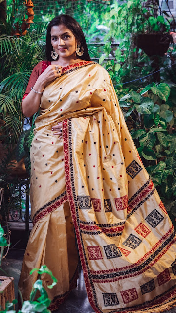 Assamese pat silk saree