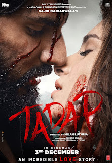 Download Tadap (2021) Hindi Full Movie HDRip 1080p | 720p | 480p | 300Mb | 700Mb