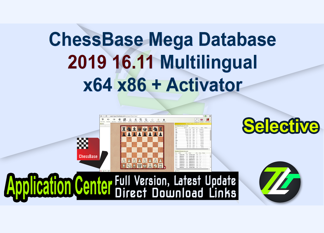 ChessBase Mega Database 2019 16.11 Multilingual x64 x86 + Activator