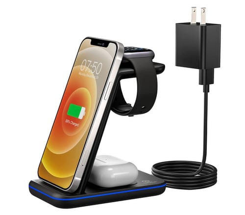 Fanisic 3 in 1 Qi Certified Fast Charging Station/Stand