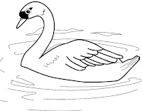 The Ugly Duckling beautiful swan coloring sheets