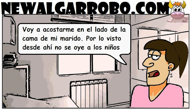 Chiste lado de la cama