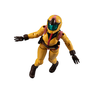 Action figure of Sayla Mass with helmet in a floating pose.