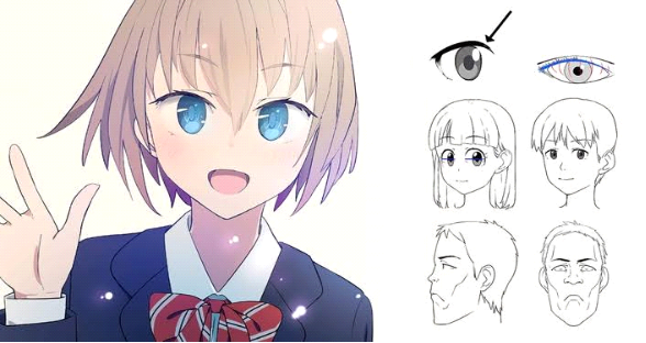 Drawing Anime Faces Course By Pencils For Beginners(By udemy)