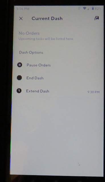 door dash app on phone screen