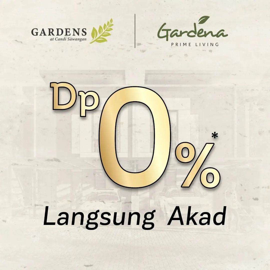 promo rumah gardens at candi sawangan depok, promo dp 0%