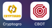 Cryptogro & CBOT App Icons