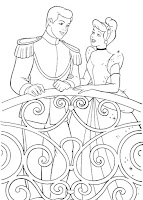 Princess and prince coloring page