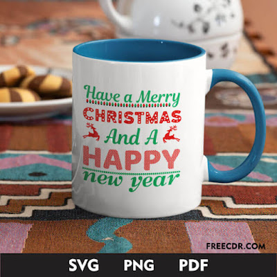 Christmas and New Year Svg mug Design