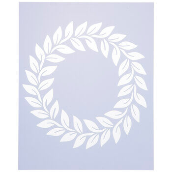 Photo of a laurel wreath stencil from Hobby Lobby.