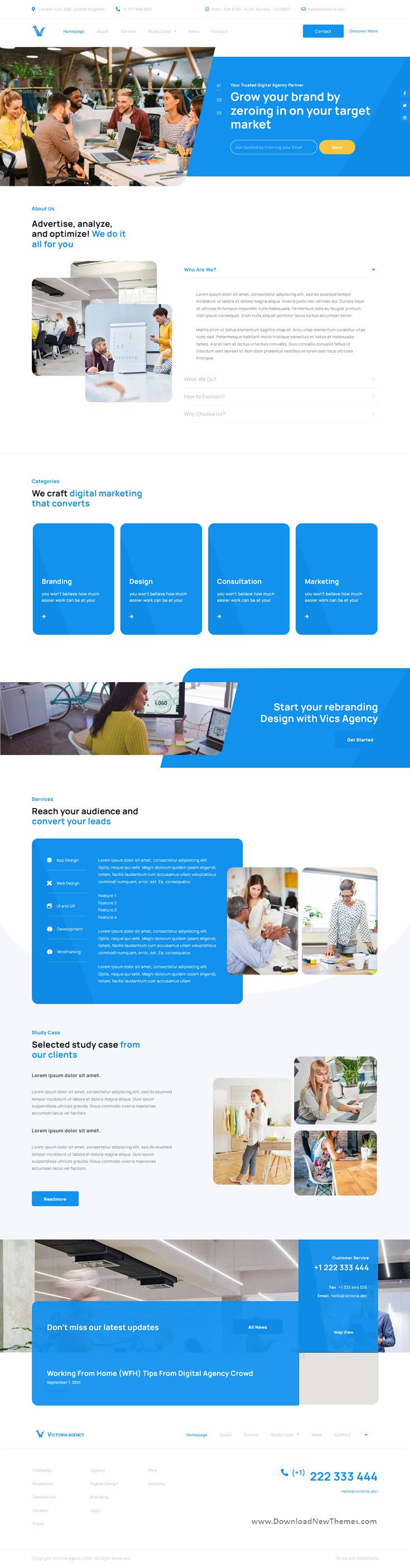 Victoria - Agency & Business Elementor Template Kit