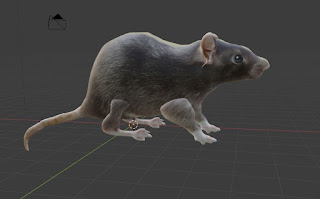 Rat Mouse animal free 3d model free blender obj fbx low poly