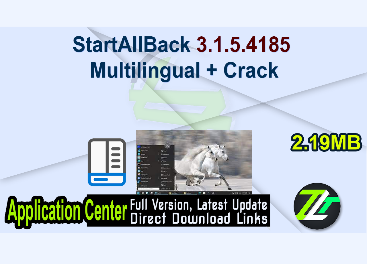 StartAllBack 3.1.5.4185 Multilingual + Crack