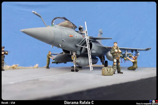 Diorama pour un Rafale C.