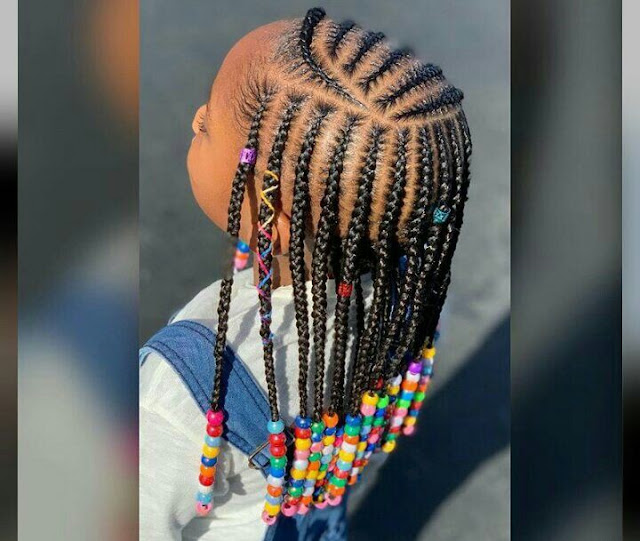 Braid Hairstyles with Beads for Little Girls