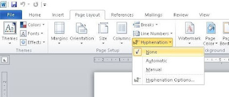 Remove auto hyphen in MS word, how to remove hyphens in word, how to turn off automatic hyphenation in word