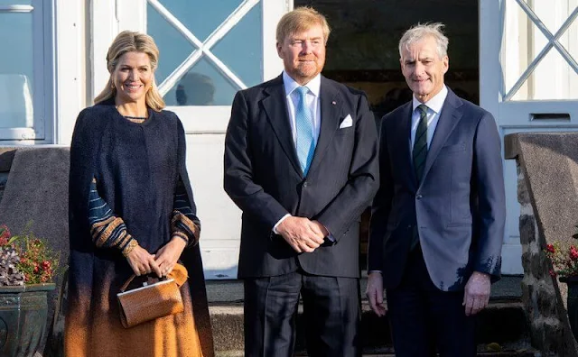 Queen Sonja, Crown Princess Mette-Marit and Queen Sonja. Queen Maxima wore a coat and dress by Jan Taminiau