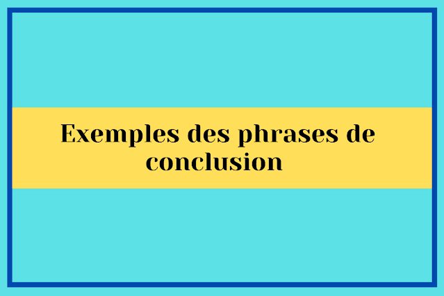 Une conclusion est le dernier écrit d'un document de recherche, d'un texte argumentatif, d’une dissertation, ou d'un article qui résume l'ensemble du travail.