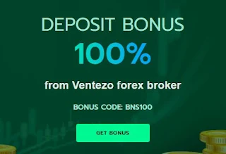 Ventezo 100% Deposit Bonus - Tradable Bonus