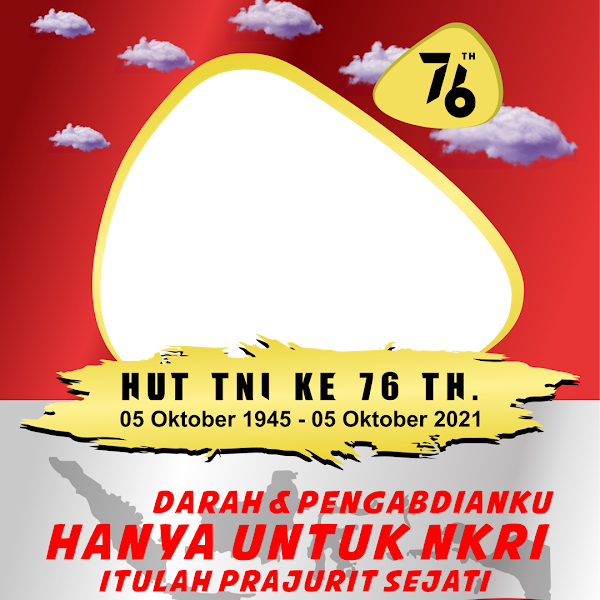 Link Twibbonize Hari Tentara Nasional Indonesia TNI 5 Oktober 2022 id: huttni76th