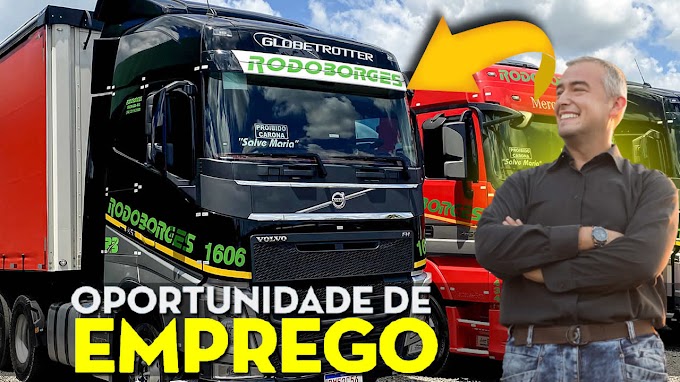 Transportadora Rodoborges abre vagas para Motorista