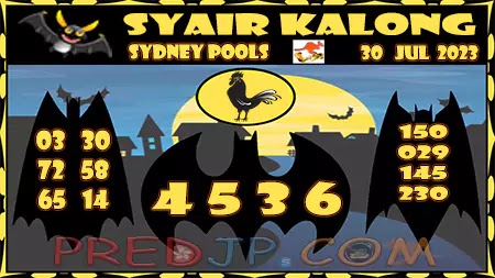 Prediksi Sydney Kalong Keramat Minggu 30-Juli-2023