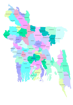 History of Naming 64 districts of Bangladesh