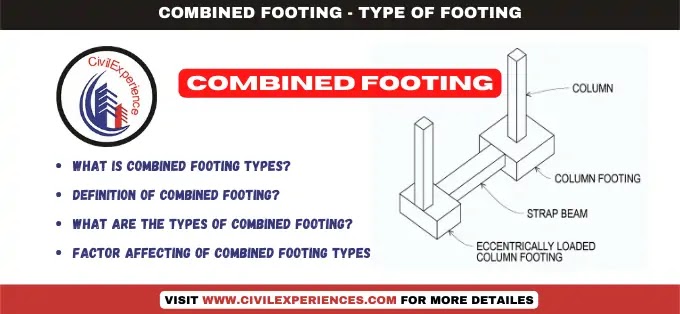 Combined Footing Type Of Footing | Footing Types | Type Of Footing