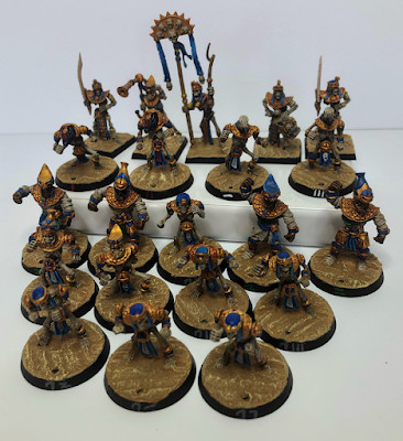 Tomb Kings Blood Bowl Team Painted