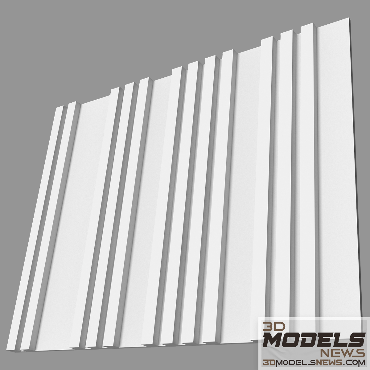 3D panel model lines 2