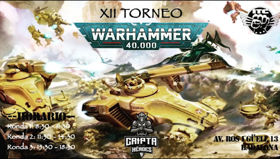 12º Torneo Warhammer 40.000 - Cripta de los Héroes