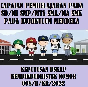 Capaian Pembelajaran SD/MI SMP/MTS SMA/MA/SMK Sederajat Pada Kurikulum Merdeka (Kurikulum Prototipe / Kurikulum Sekolah Penggerak)