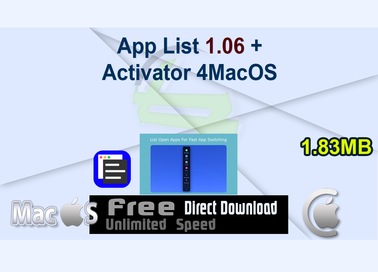 App List 1.06 + Activator 4MacOS