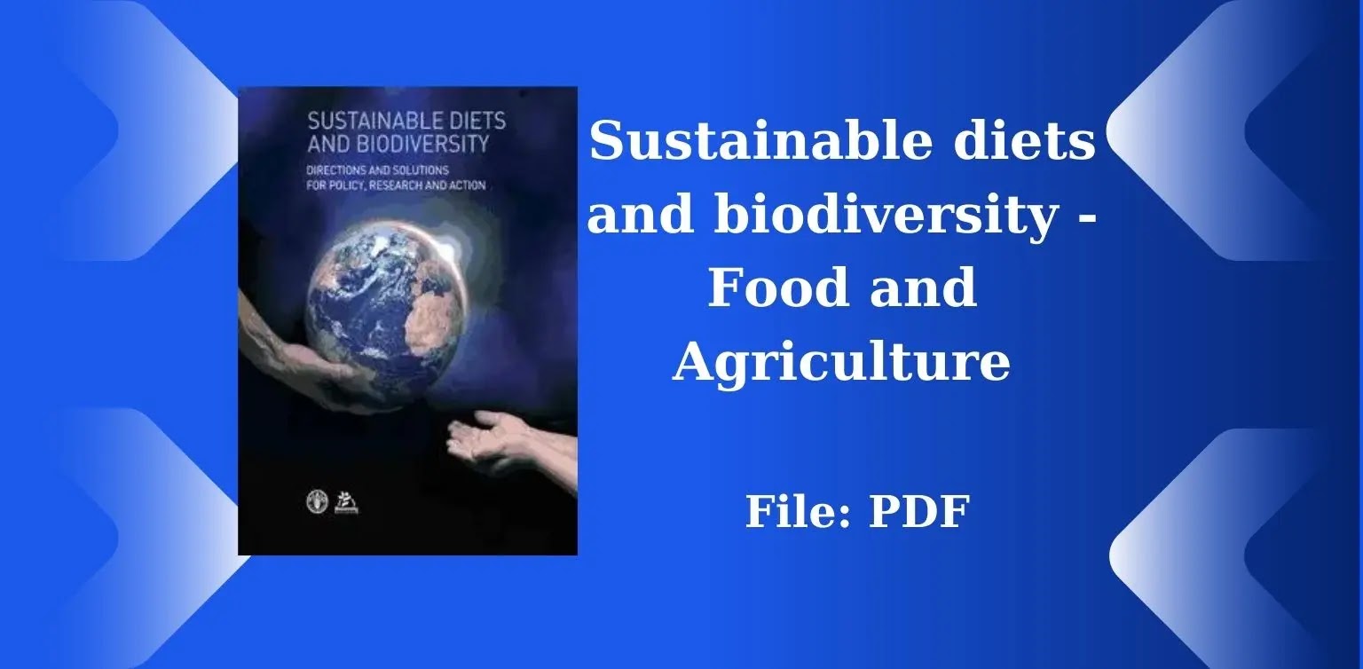 Free Books: Sustainable diets and biodiversity - Food and Agriculture