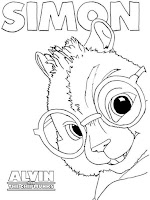 Simon coloring page