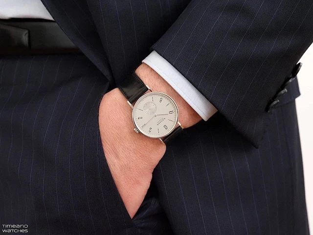 Nomos Tangente neomatik platinum gray