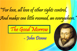 The Good Morrow by John Donne – Critical appraisal