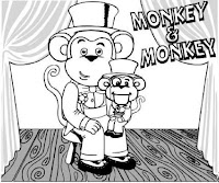 Webkinz coloring page- Monkey & Monkey
