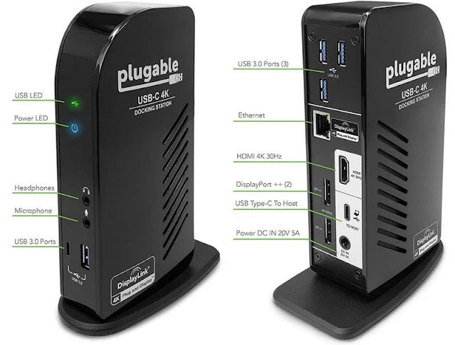 Plugable's USB-C Triple Display 4K Docking Station