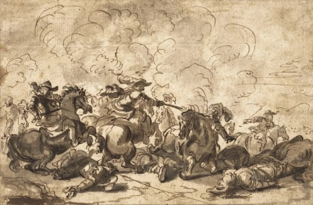 Jacques Courtois représente des charges de cavalerie au XVIIème siècle