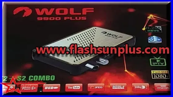 فلاشه الأصلية WOLF 9900 PLUS -COMBO