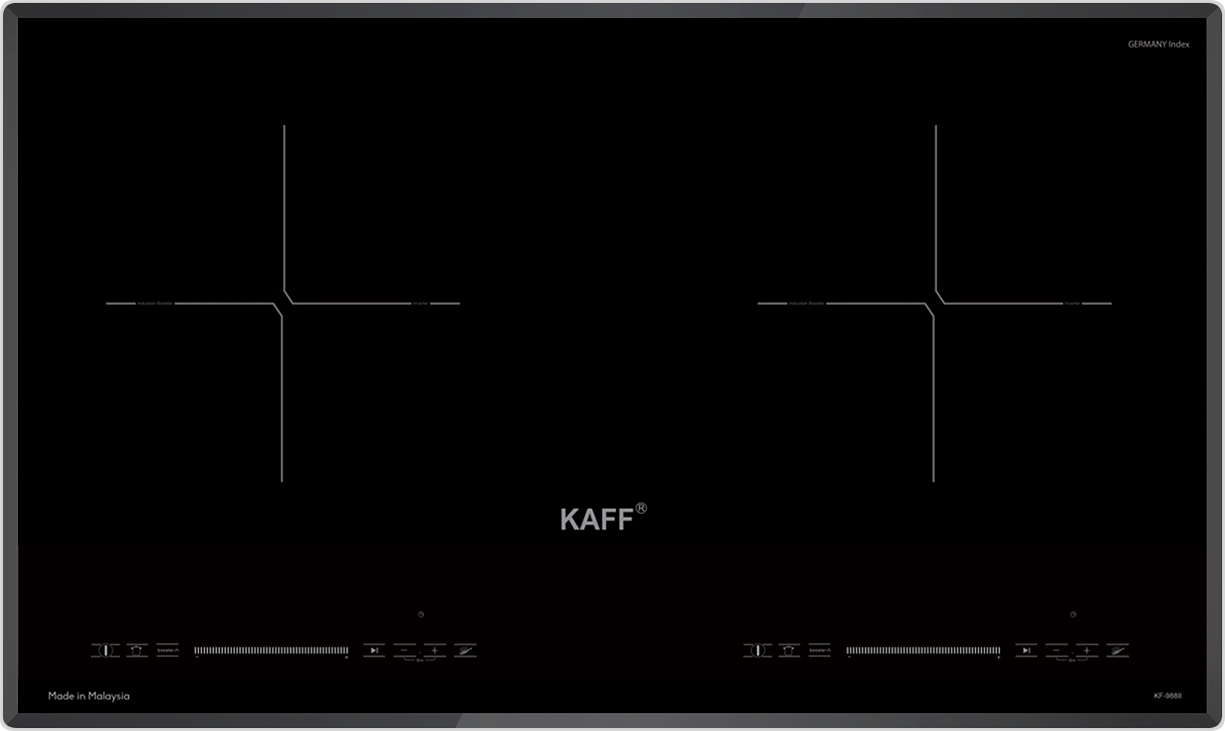Bếp từ Kaff KF-988II được ứng dụng công nghệ Inverter giúp tiết kiệm tối đa điện năng mà bếp vẫn đạt hiệu suất xử lý cao nhất trong quá trình sử dụng.