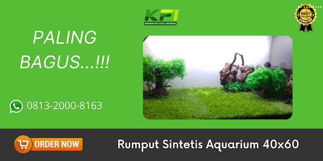 PALING BAGUS...!!! Rumput Sintetis Aquarium Murah 40x60cm - Jepang, 40x20