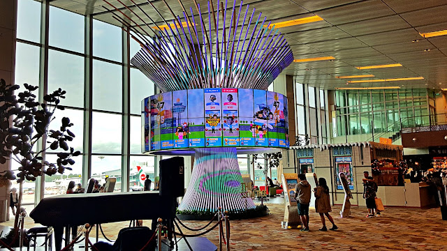 The Social Tree at Singapore's Changi Airport Terminal 1