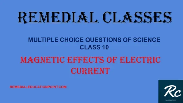 MCQ of Magnetic Effect of Electric Current