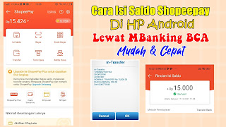 Cara Top Up Saldo ShopeePay via M-Banking BCA