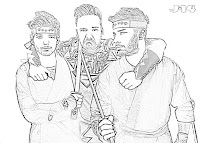 One Direction black and white drawing