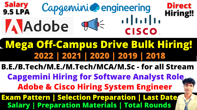 Capgemini Off Campus Drive 2022