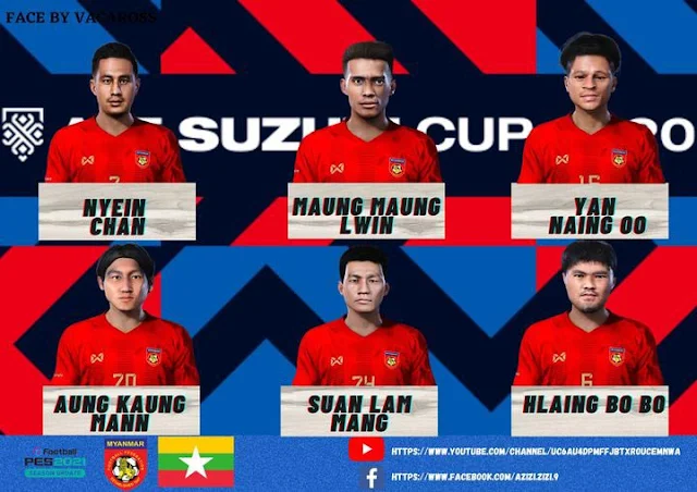 Myanmar NT Facepack 2021 For eFootball PES 2021