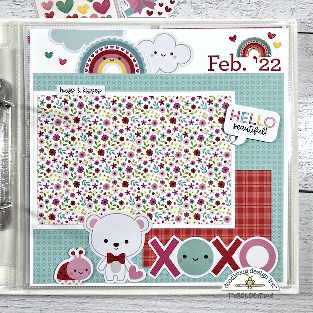 Doodlebug Design Inc Blog: LOTS OF LOVE FEBRUARY MONTHLY SCRAPBOOK PAGES